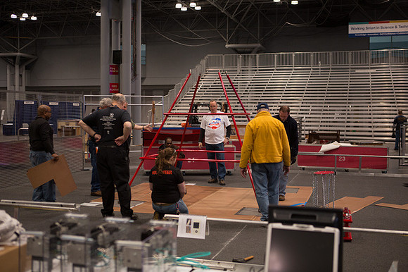 FRC 2013 Setup Day, the calm before the storm-49