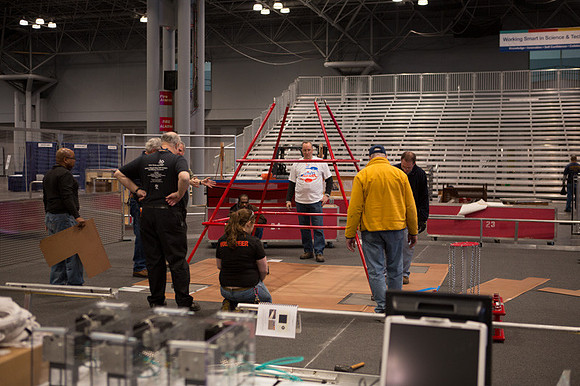 FRC 2013 Setup Day, the calm before the storm-50
