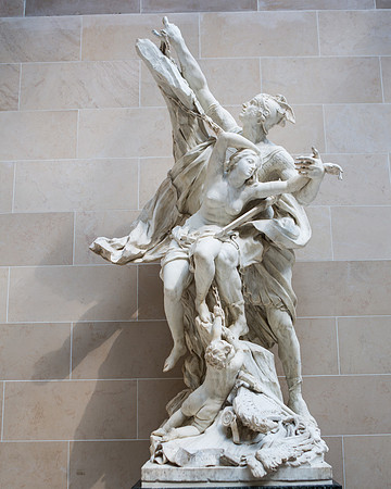 Perseus and Andromeda - Pierre Puget (1684), Louvre, Paris France
